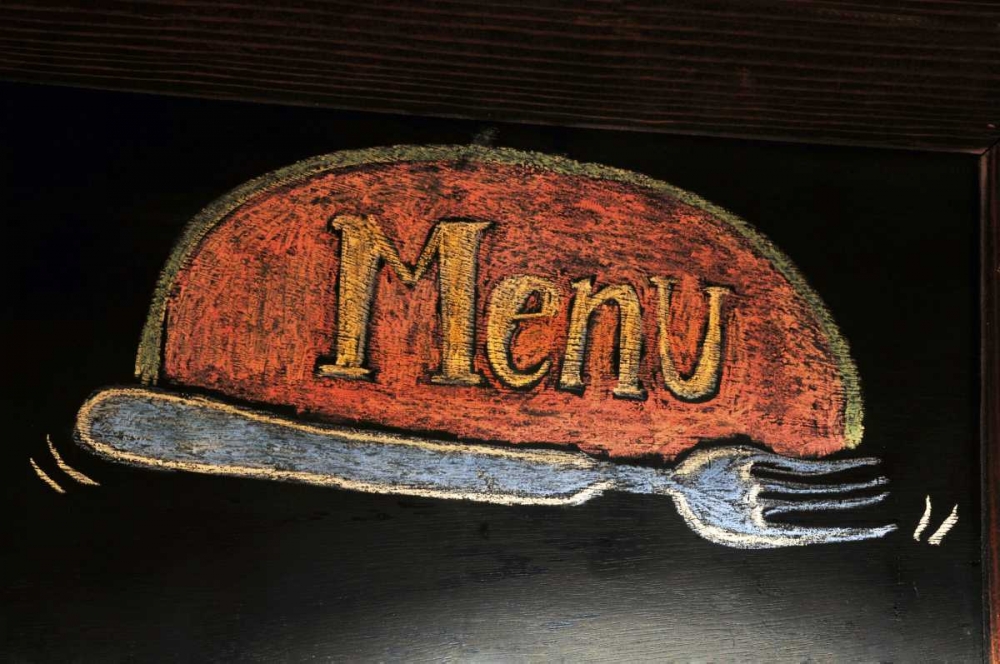 OR, Portland Menu sign at delicatessen